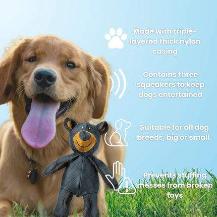 BearTough | Indestructible Dog Toy for Aggressive Chewers with Triple-Layered Strength | Eco-Friendly Design for Healthy Play 3