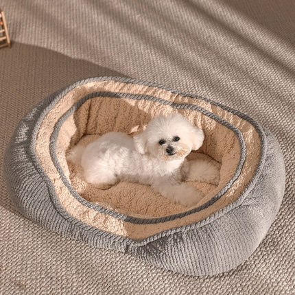 Dog Beds, Soft Pet Bed with Supportive Base for Year Round Comfort