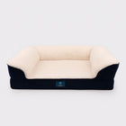 Orthopedic Dog Bed, Dog Couch Bed with Bolstered Sides and Low Front Entry, Cat Bed with Machine Washable Cover