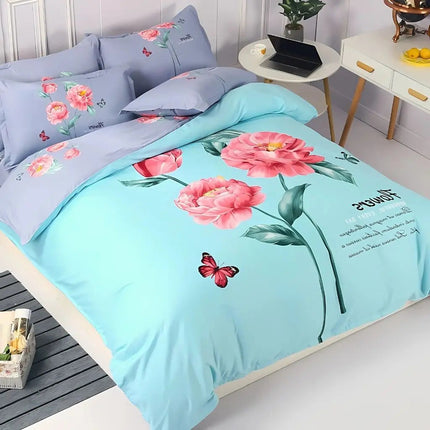 Bedding Set 4 Piece with Flat Sheet and Pillowcases – image 4