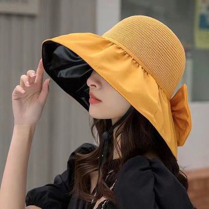 BelleBrim | Wide Brim Sun Hat for Women with Stylish Bow | UV Protection Beach Hat 2