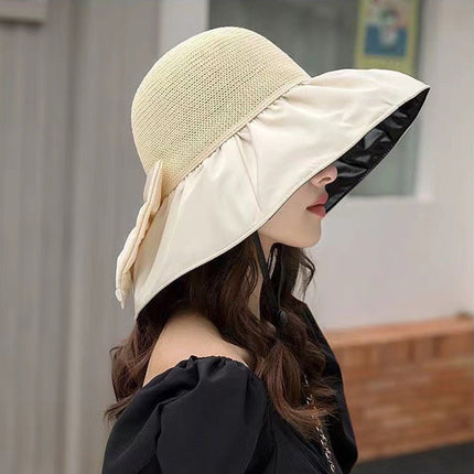 BelleBrim | Wide Brim Sun Hat for Women with Stylish Bow | UV Protection Beach Hat 4