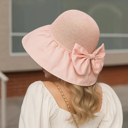 BelleBrim | Wide Brim Sun Hat for Women with Stylish Bow | UV Protection Beach Hat 6