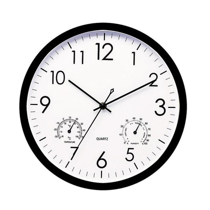 Outdoor Wall Clock with Thermometer and Hygrometer, Waterproof Outdoor Clock, Retro Wall Clock for Garden Decor