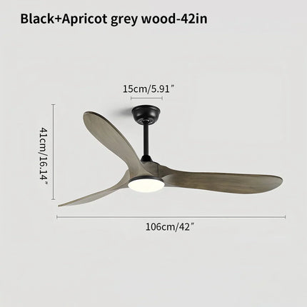 Ceiling Fans with Lights, Solid Wood Ceiling Fan Lamp – image 12
