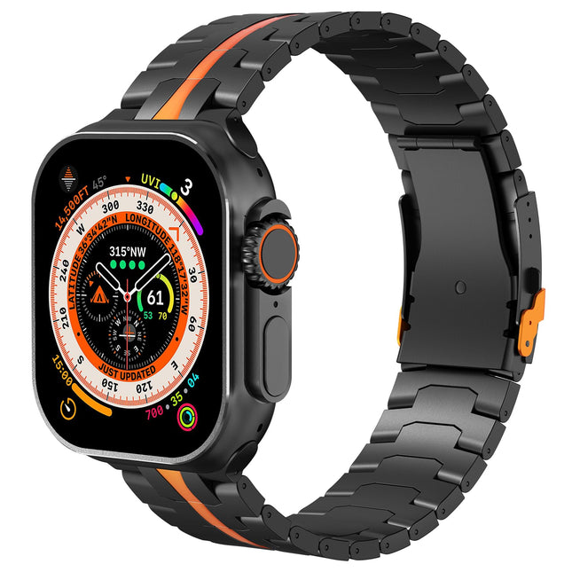 Apple Watch Bands, Titanium Apple Watch Band with Folding Buckle