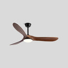 Ceiling Fans with Lights, Solid Wood Ceiling Fan Lamp, Modern Ceiling Fan with LED Light and Reversible Motor