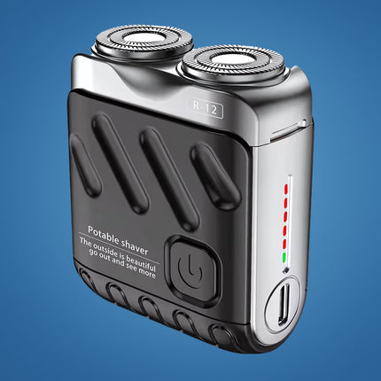 Rotary Electric Shaver for Men, Mens Electric Razor with Dual Ring Blades, Water Resistant Face Shaver for Travel