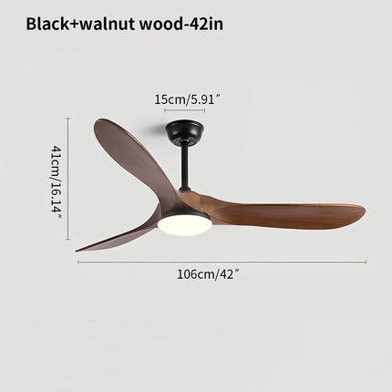 Ceiling Fans with Lights, Solid Wood Ceiling Fan Lamp – image 6