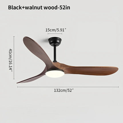 Ceiling Fans with Lights, Modern Ceiling Fan with LED Light and Reversible Motor – image 7