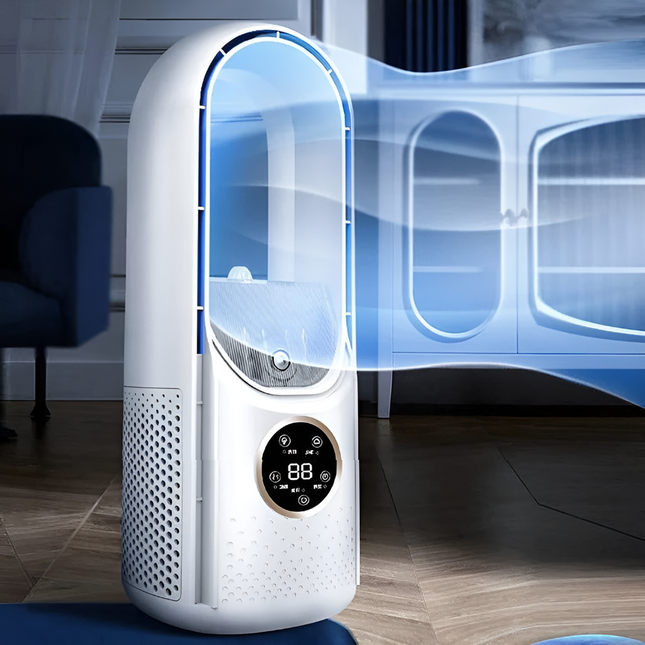 Blade-Free Portable AC Unit with Quiet Operation & Compact Design for Home Comfort 1
