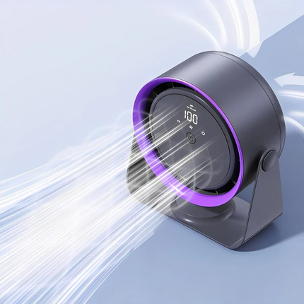 Blade-Free Portable Fan | Rechargeable Battery & Adjustable Speed | Safe Cooling Solution for Home and Travel 1