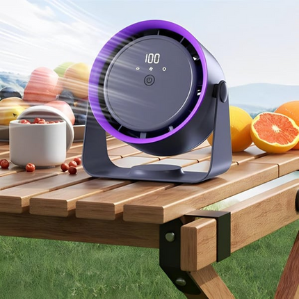 Blade-Free Portable Fan | Rechargeable Battery & Adjustable Speed | Safe Cooling Solution for Home and Travel 2