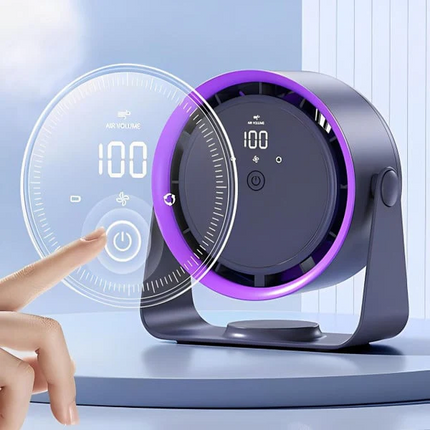 Blade-Free Portable Fan | Rechargeable Battery & Adjustable Speed | Safe Cooling Solution for Home and Travel 6