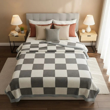 Thick Cozy Blanket in Cotton Blend, Plush Soft Blanket for Bed and Sofa – image 10