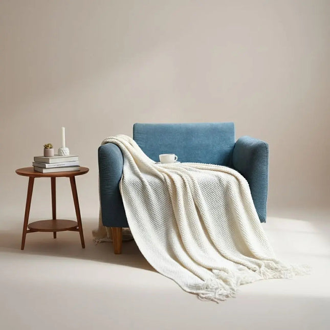 Knit Throw Blanket for Couch