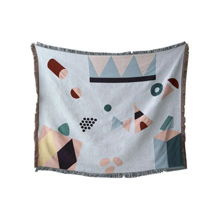 Throw Blankets, Geometric Sofa Throw Blanket – image 6