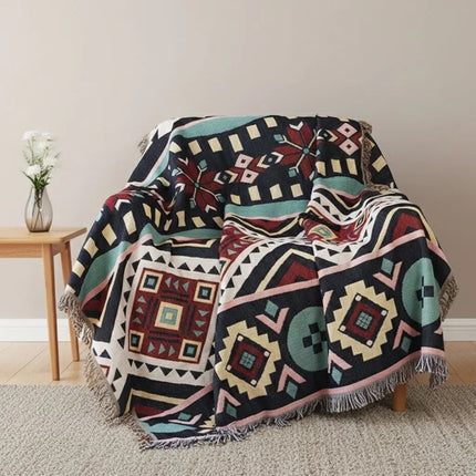 Geometric Throw Blanket for Couch, Tablecloth – image 9