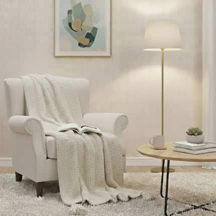 Throw Blankets, Faux Cashmere Knit Blanket – image 5