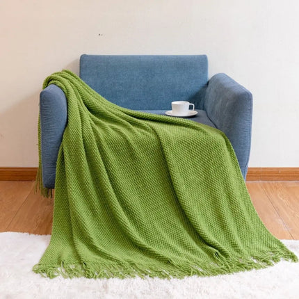 Knit Throw Blanket for Couch – image 5