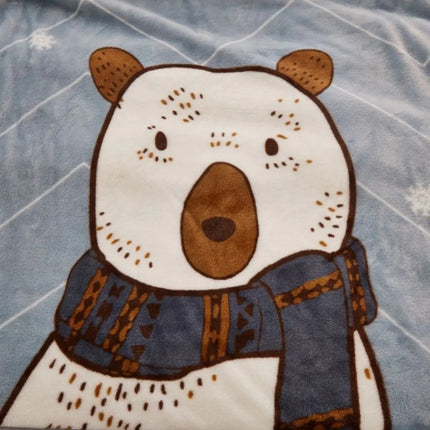 Flannel Throw Blanket, Children's Blanket with Animal Print, Lightweight Soft Blanket for Bed and Sofa – image 5