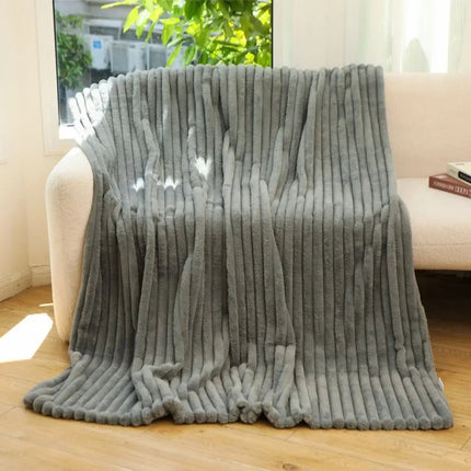 Throw Blanket for Couch, Plush Rabbit Fur Blanket for Sofa and Bed – image 7