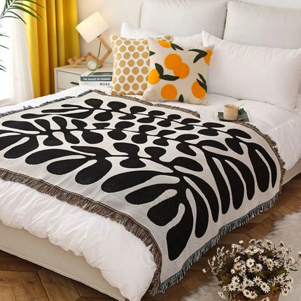 Woven Throw Blanket, Soft Blanket with Bold Shapes – image 6