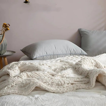 Wool Throw Blanket, Handwoven Icelandic Wool Blanket – image 4