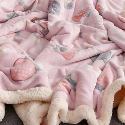 Throw Blanket for Bed and Sofa, Cozy Blanket with Floral Design – image 11
