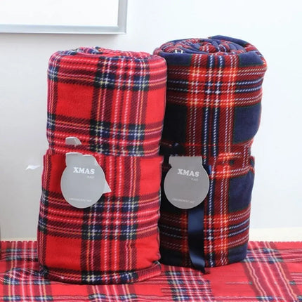 Fleece Throw Blankets, Classic Plaid Fleece Blanket, Soft Blanket with Flannel Top and Warm Lining for Sofa and – image 6