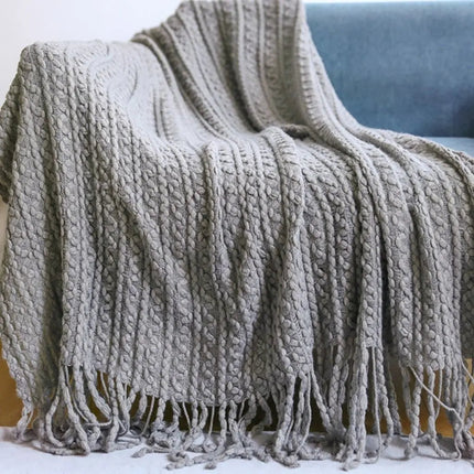 Knit Throw Blanket for Couch, Cozy Blanket for Bed and Dorm – image 5