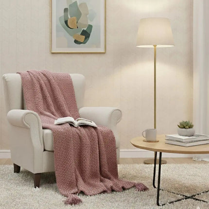 Throw Blankets, Soft Blanket with Tassels – image 4