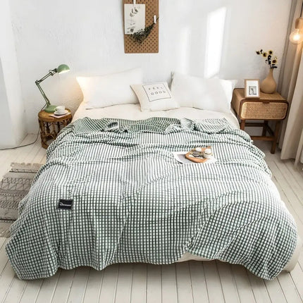 Throw Blanket for Bed and Sofa, Soft Blanket for Fall and Spring