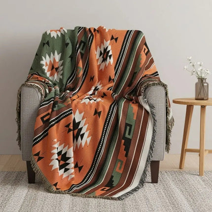 Geometric Throw Blanket for Couch
