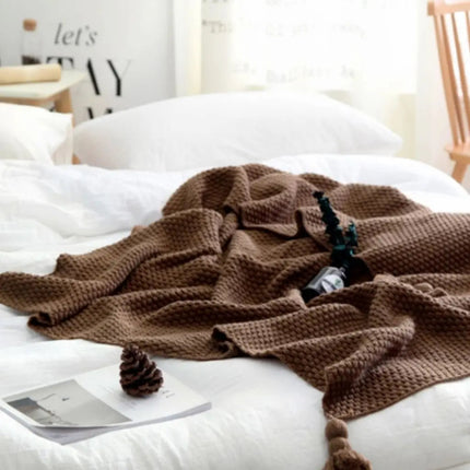 Lightweight Knit Blanket for Couch, Soft Blanket for Bed and Living Room – image 6