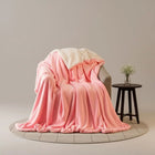 Sherpa Throw Blanket, Dual Sided Flannel Soft Blanket with Sherpa Lining, Cozy Blanket for Couch and Bed