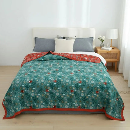 Cotton Blanket for Bed, Breathable Bed Cover for All Seasons – image 13