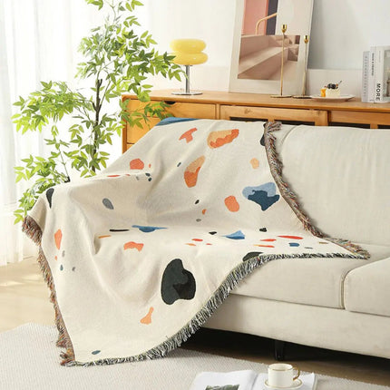 Throw Blanket for Couch, Lightweight Sofa Throw with Starry Sky Pattern – image 4