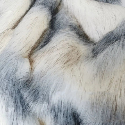 Soft Faux Fur Blanket with Water Wave Pattern, Luxury Faux Fur Throw for Couch and Bed – image 4