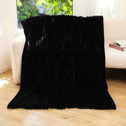 Throw Blanket for Couch, Soft Blanket with Striped Jacquard – image 4