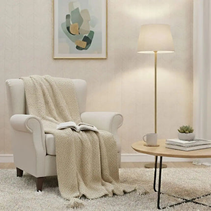 Throw Blankets, Faux Cashmere Knit Blanket