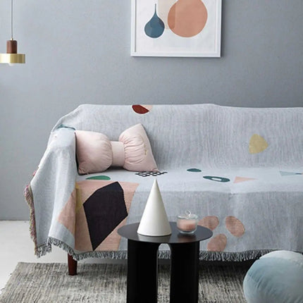 Throw Blankets, Soft Cotton Blanket for Couch and Bed