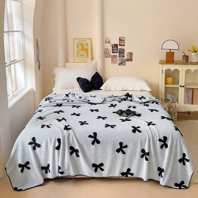 Bamboo Throw Blanket, Plush Cozy Blanket for Bed and Couch