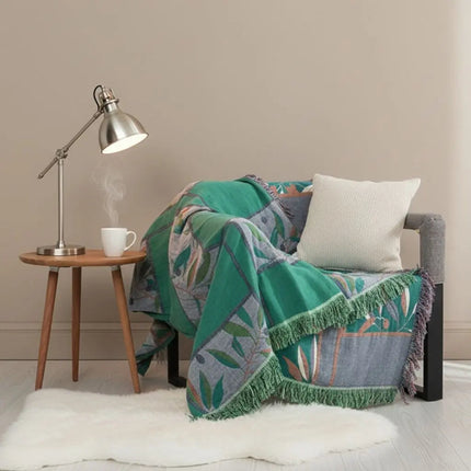 Soft Cotton Blanket with Fish Pattern – image 4
