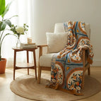 Coffee Blue White / 150×200 cm (59×78.7 in
