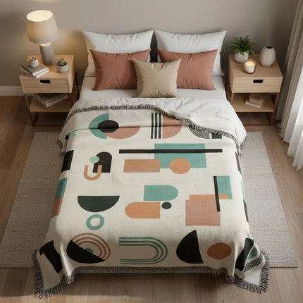 Woven Throw Blanket, Soft Blanket for Bed or Tapestry Wall Hanging – image 6