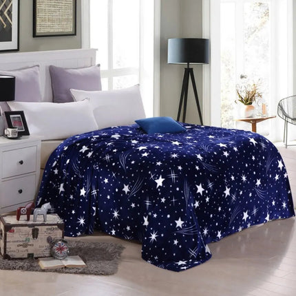 Flannel Throw Blanket, Lightweight Soft Blanket