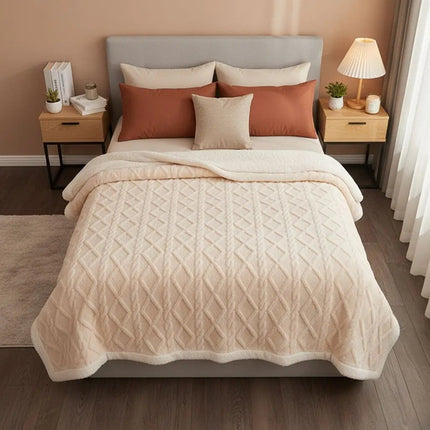 Plush Throw Blanket, Cozy Blanket for Naps and Office