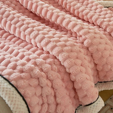 Throw Blankets, Double Layer Plush Throw Blanket for Bed and Sofa – image 4