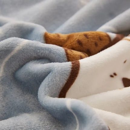 Children's Blanket with Animal Print, Lightweight Soft Blanket for Bed and Sofa – image 4